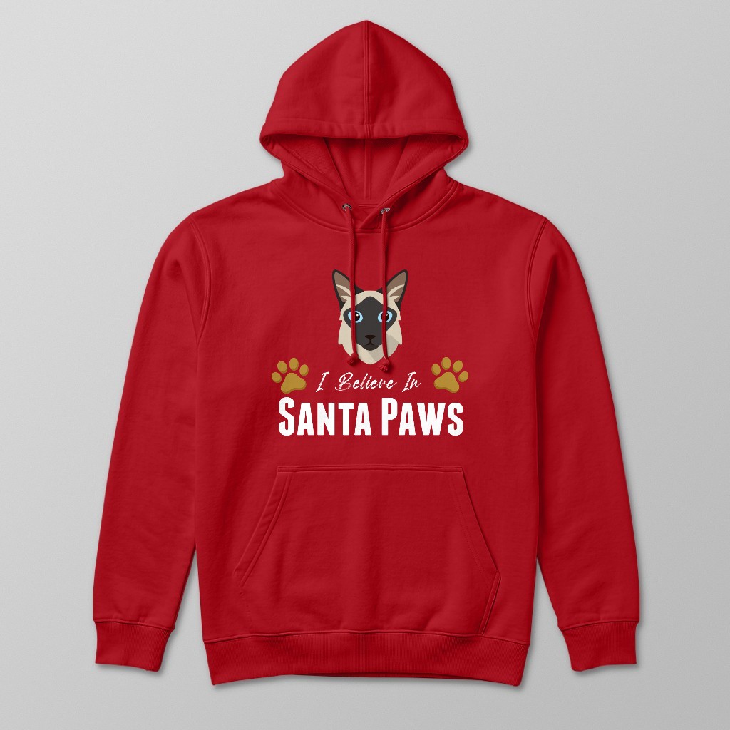 I Believe In Santa Paws: Personalised {breedFullName} Hoodie