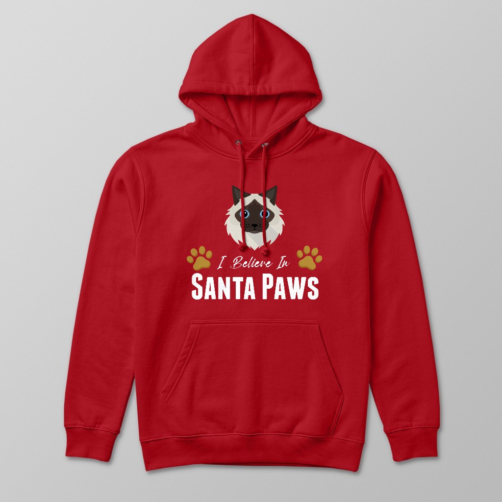 I Believe In Santa Paws: Personalised {breedFullName} Hoodie