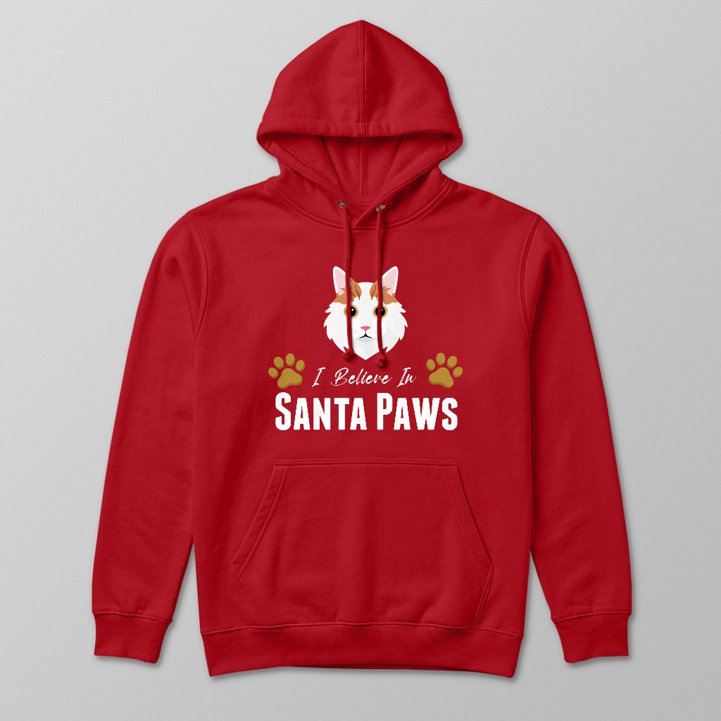 I Believe In Santa Paws: Personalised {breedFullName} Hoodie