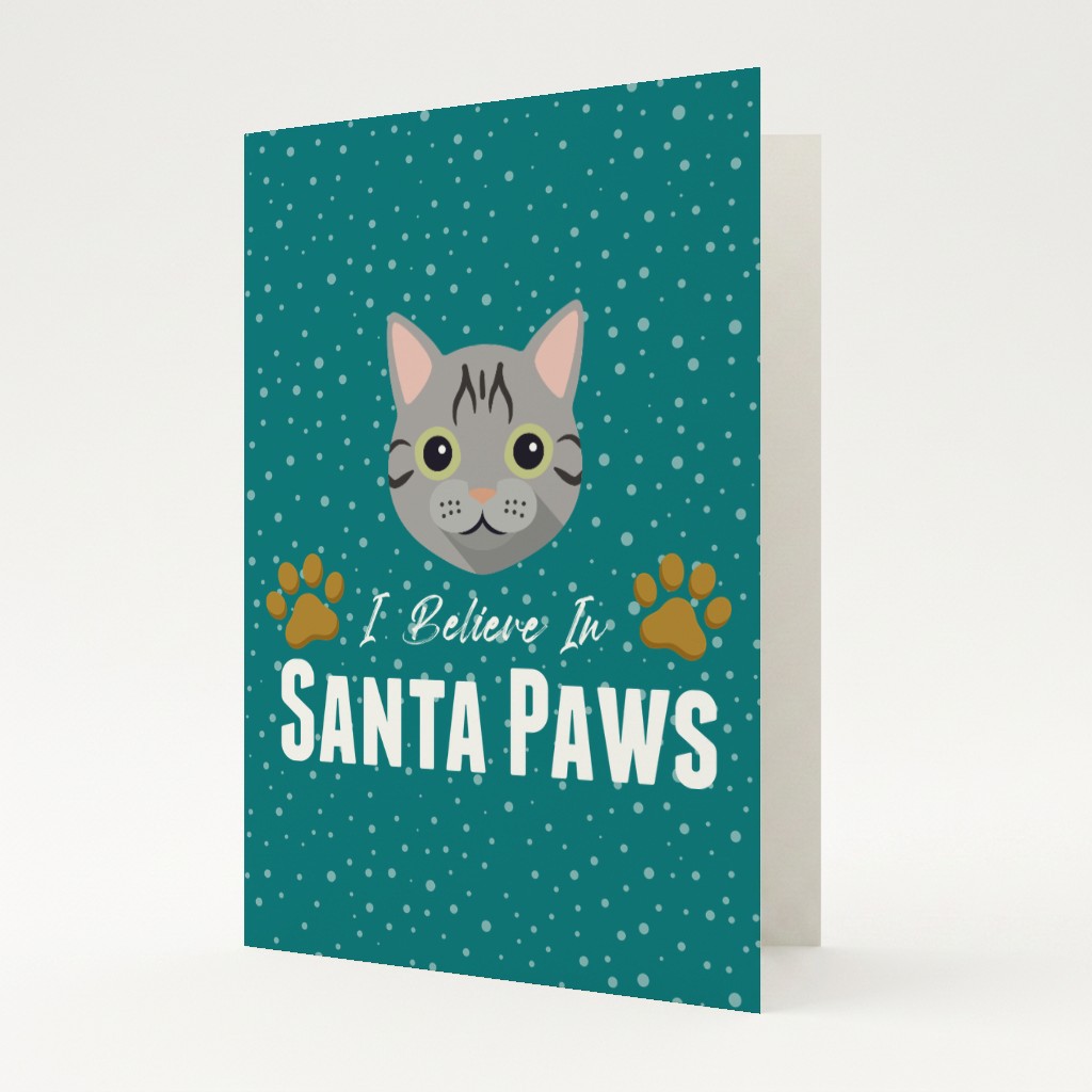 I Believe In Santa Paws: Personalised {breedFullName} Card