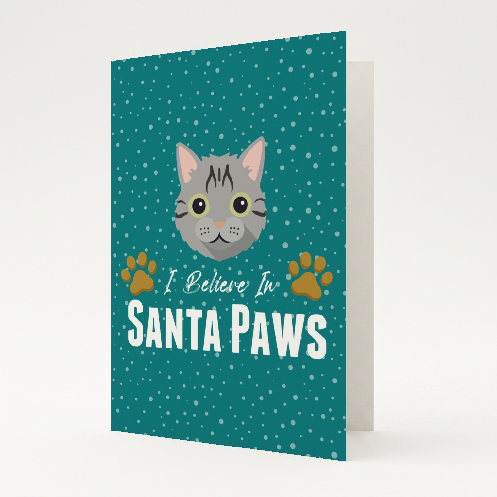 I Believe In Santa Paws: Personalised {breedFullName} Card