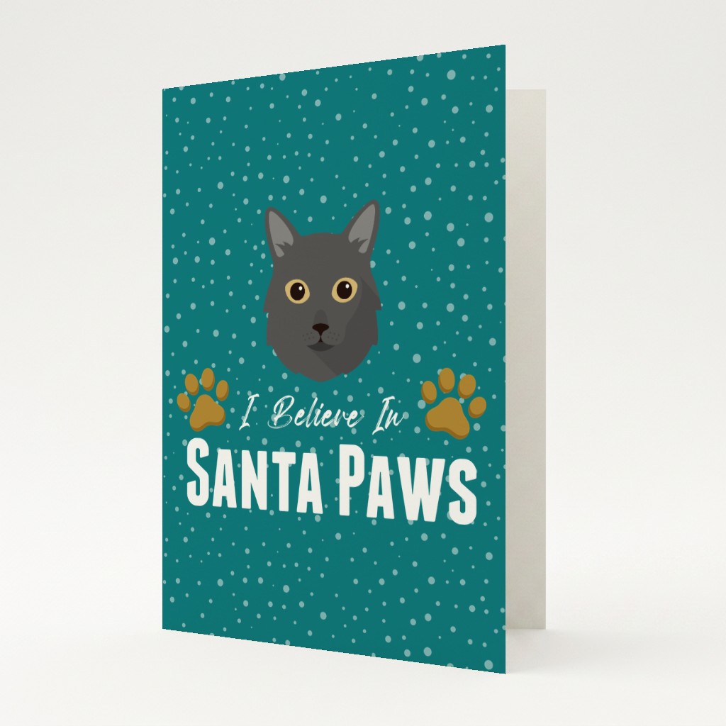 I Believe In Santa Paws: Personalised {breedFullName} Card