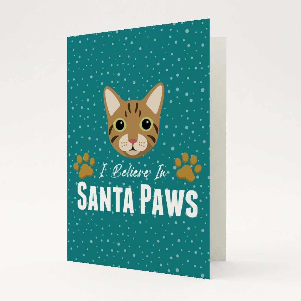 I Believe In Santa Paws: Personalised {breedFullName} Card