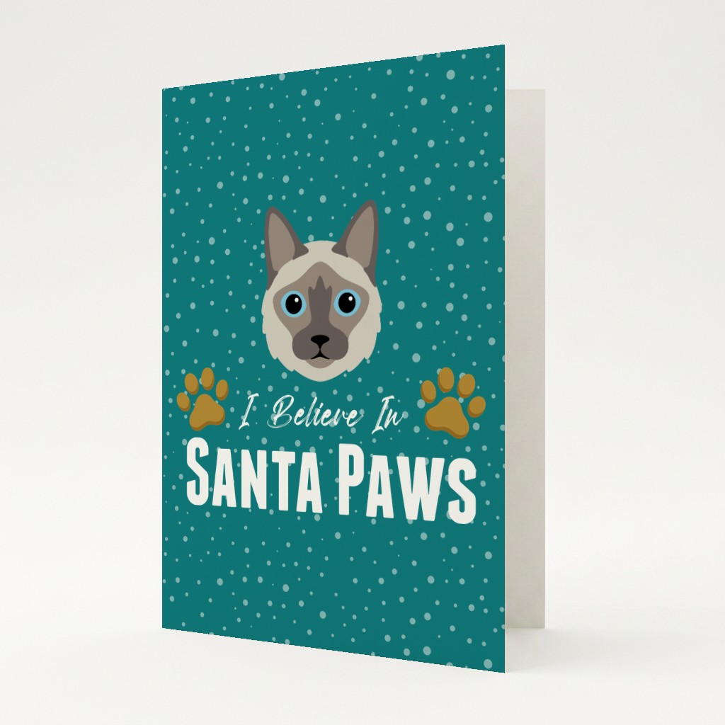I Believe In Santa Paws: Personalised {breedFullName} Card