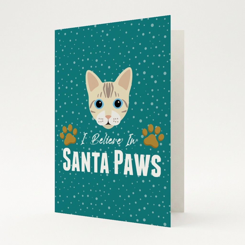 I Believe In Santa Paws: Personalised {breedFullName} Card