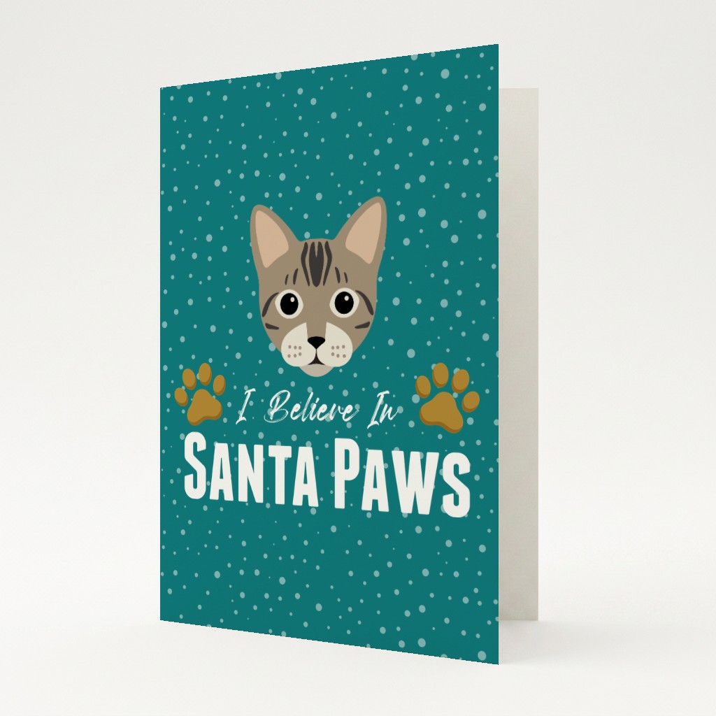 I Believe In Santa Paws: Personalised {breedFullName} Card