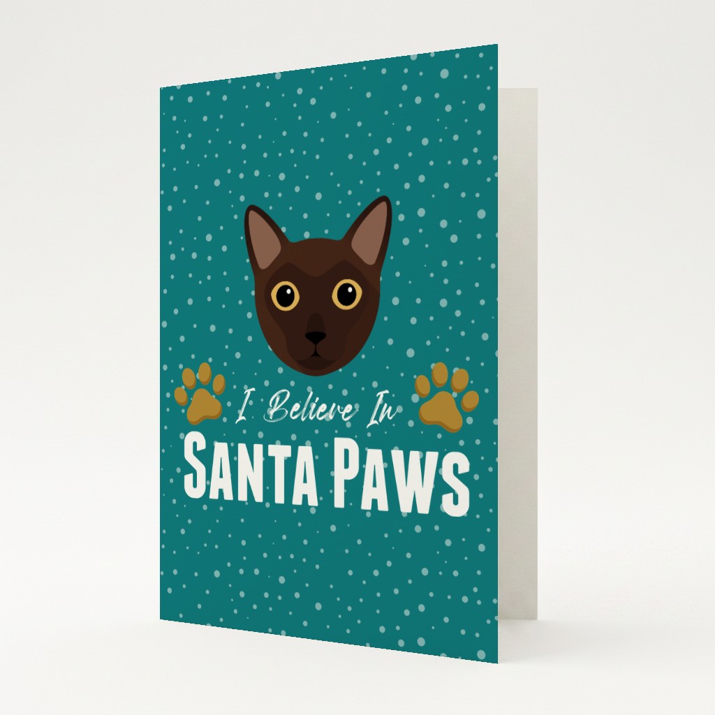I Believe In Santa Paws: Personalised {breedFullName} Card