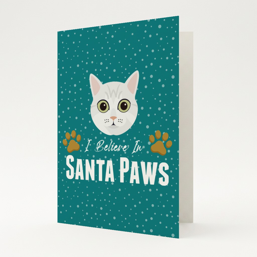 I Believe In Santa Paws: Personalised {breedFullName} Card