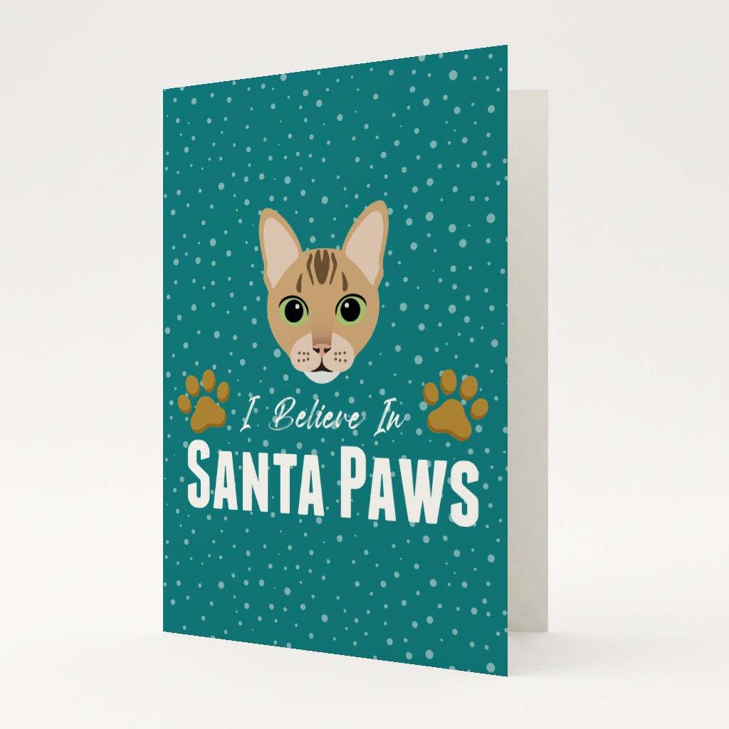 I Believe In Santa Paws: Personalised {breedFullName} Card