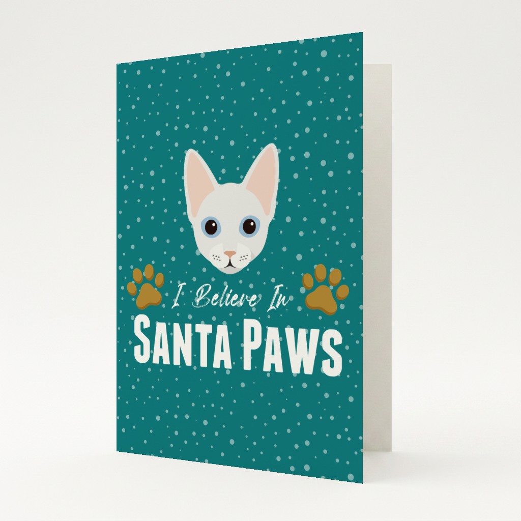 I Believe In Santa Paws: Personalised {breedFullName} Card