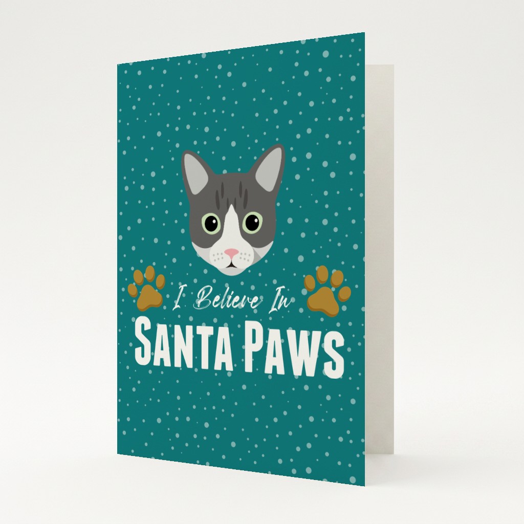 I Believe In Santa Paws: Personalised {breedFullName} Card
