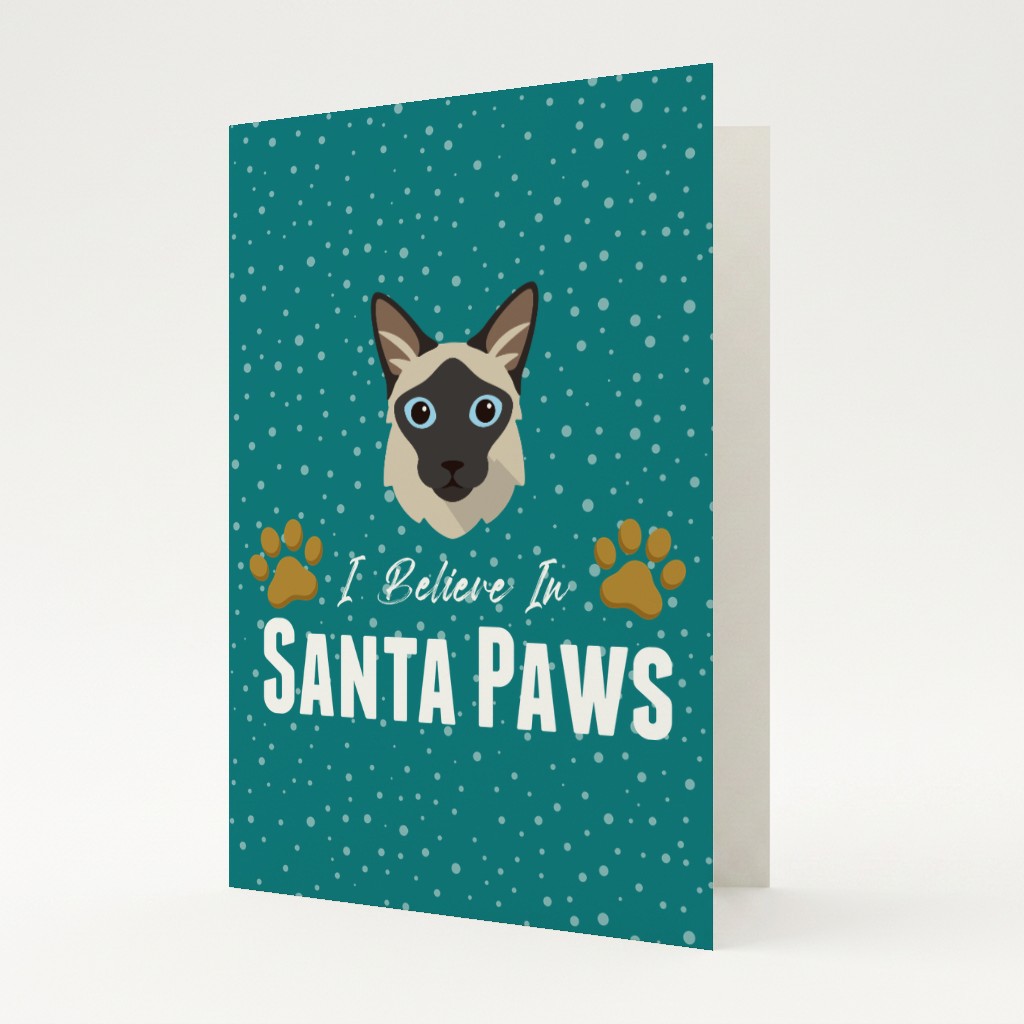 I Believe In Santa Paws: Personalised {breedFullName} Card