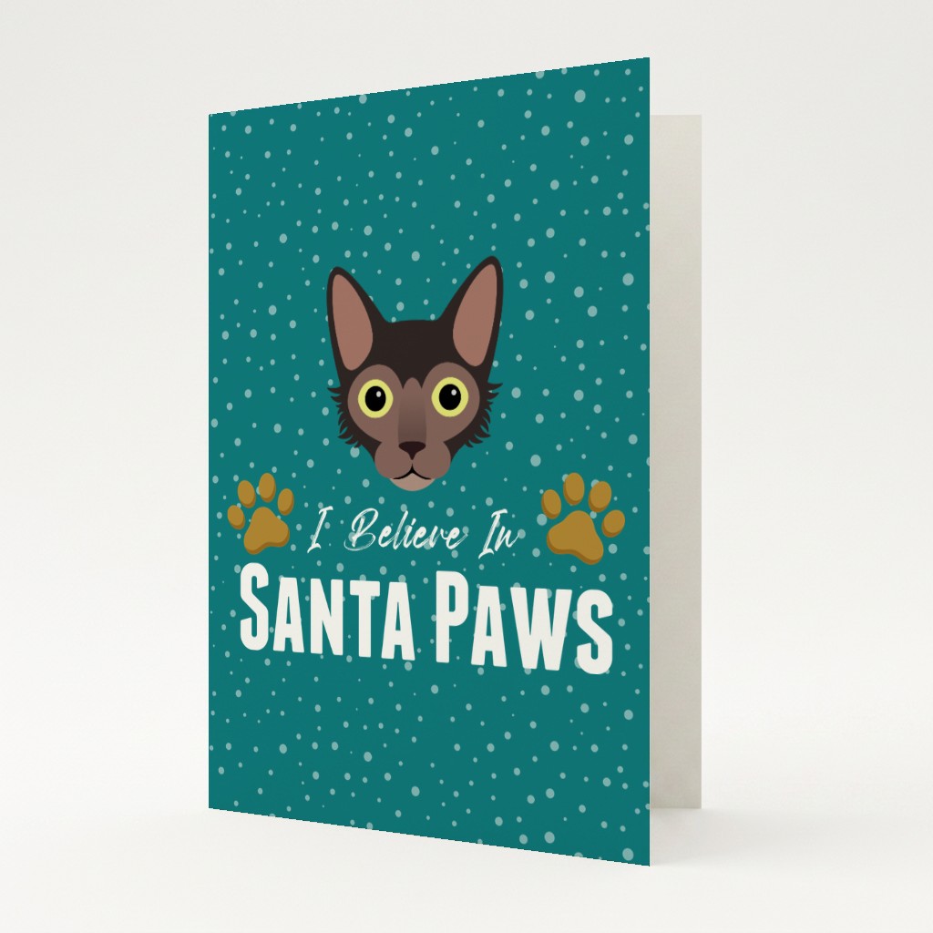 I Believe In Santa Paws: Personalised {breedFullName} Card
