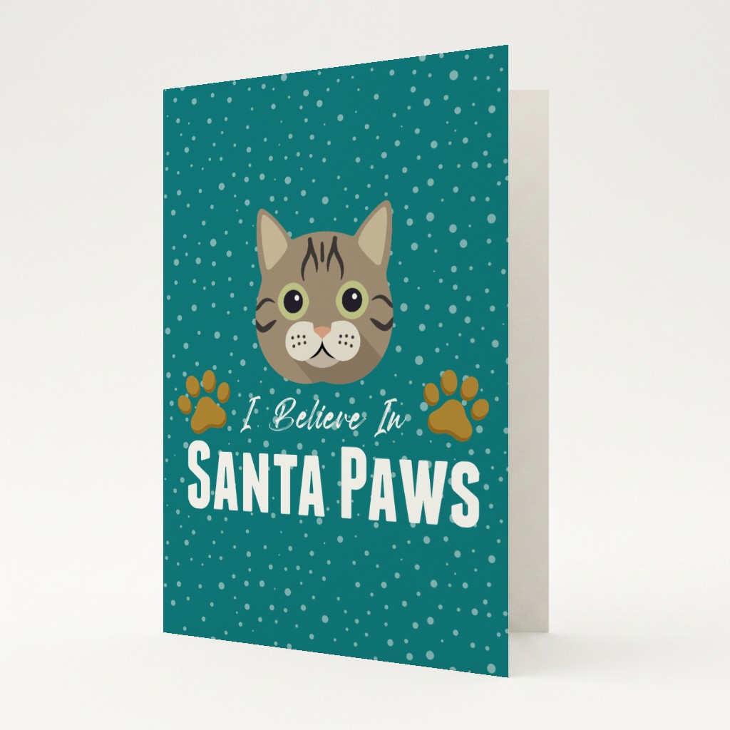 I Believe In Santa Paws: Personalised {breedFullName} Card