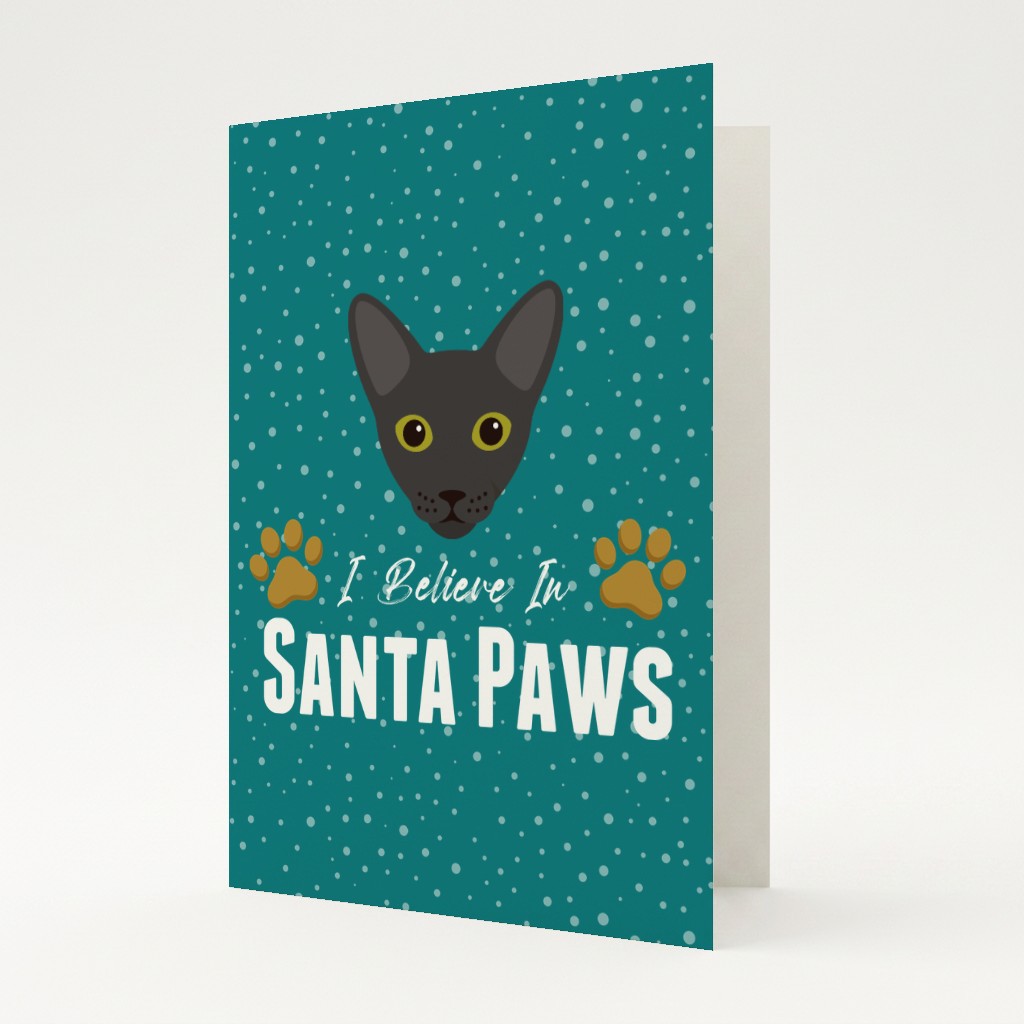 I Believe In Santa Paws: Personalised {breedFullName} Card
