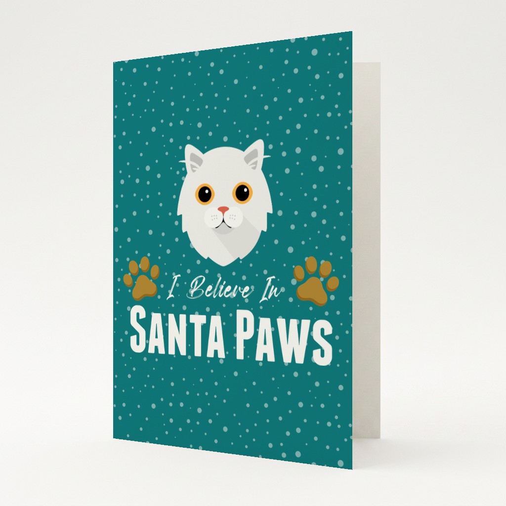 I Believe In Santa Paws: Personalised {breedFullName} Card