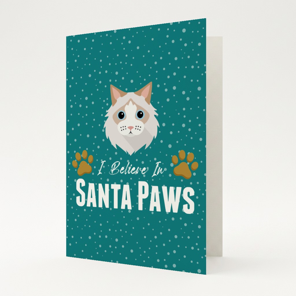 I Believe In Santa Paws: Personalised {breedFullName} Card