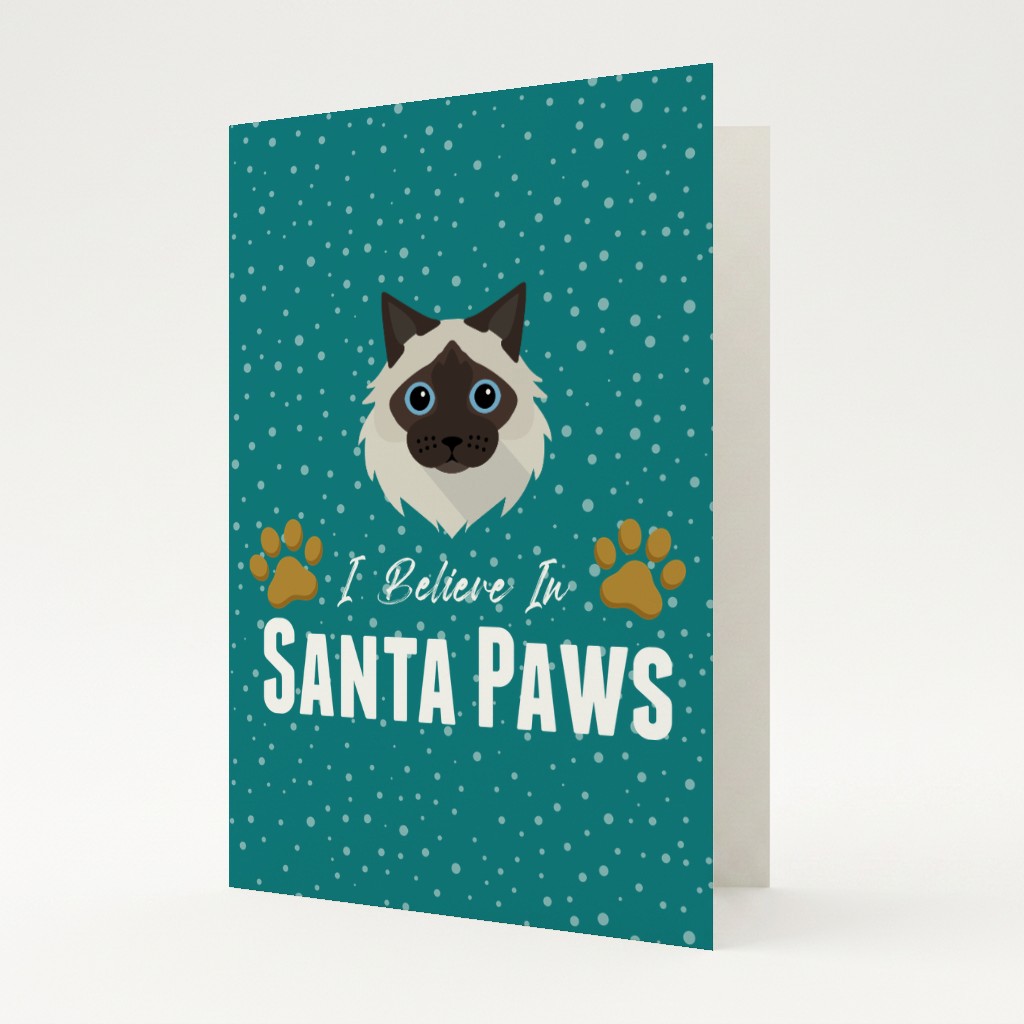 I Believe In Santa Paws: Personalised {breedFullName} Card