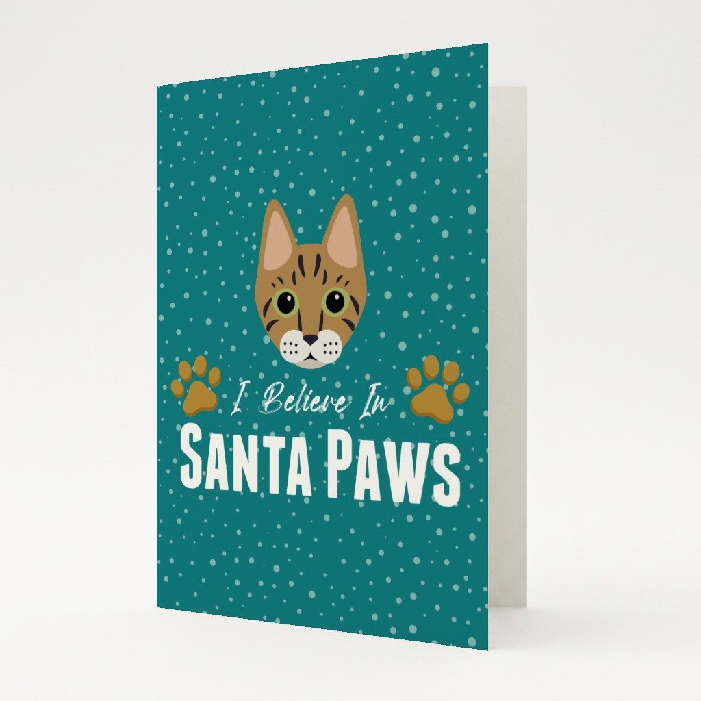 I Believe In Santa Paws: Personalised {breedFullName} Card