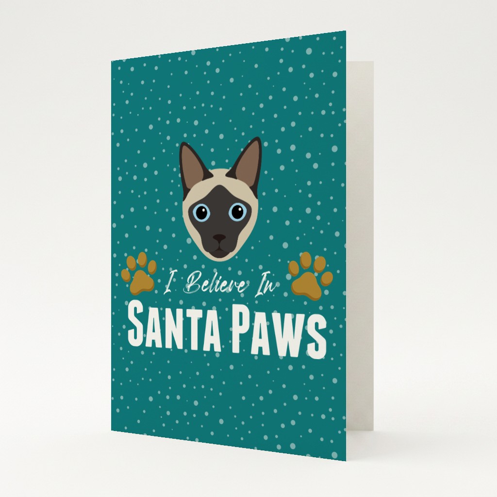 I Believe In Santa Paws: Personalized {breedFullName} Card