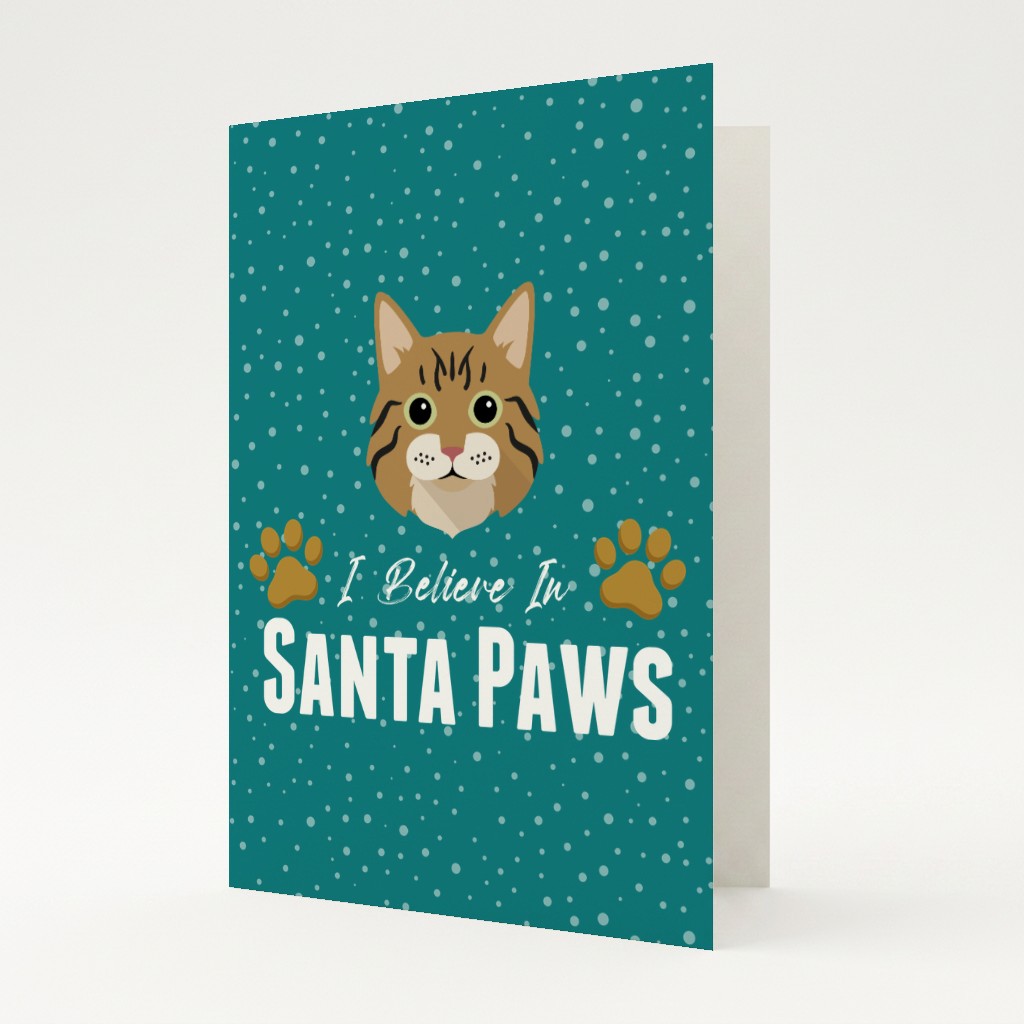 I Believe In Santa Paws: Personalised {breedFullName} Card
