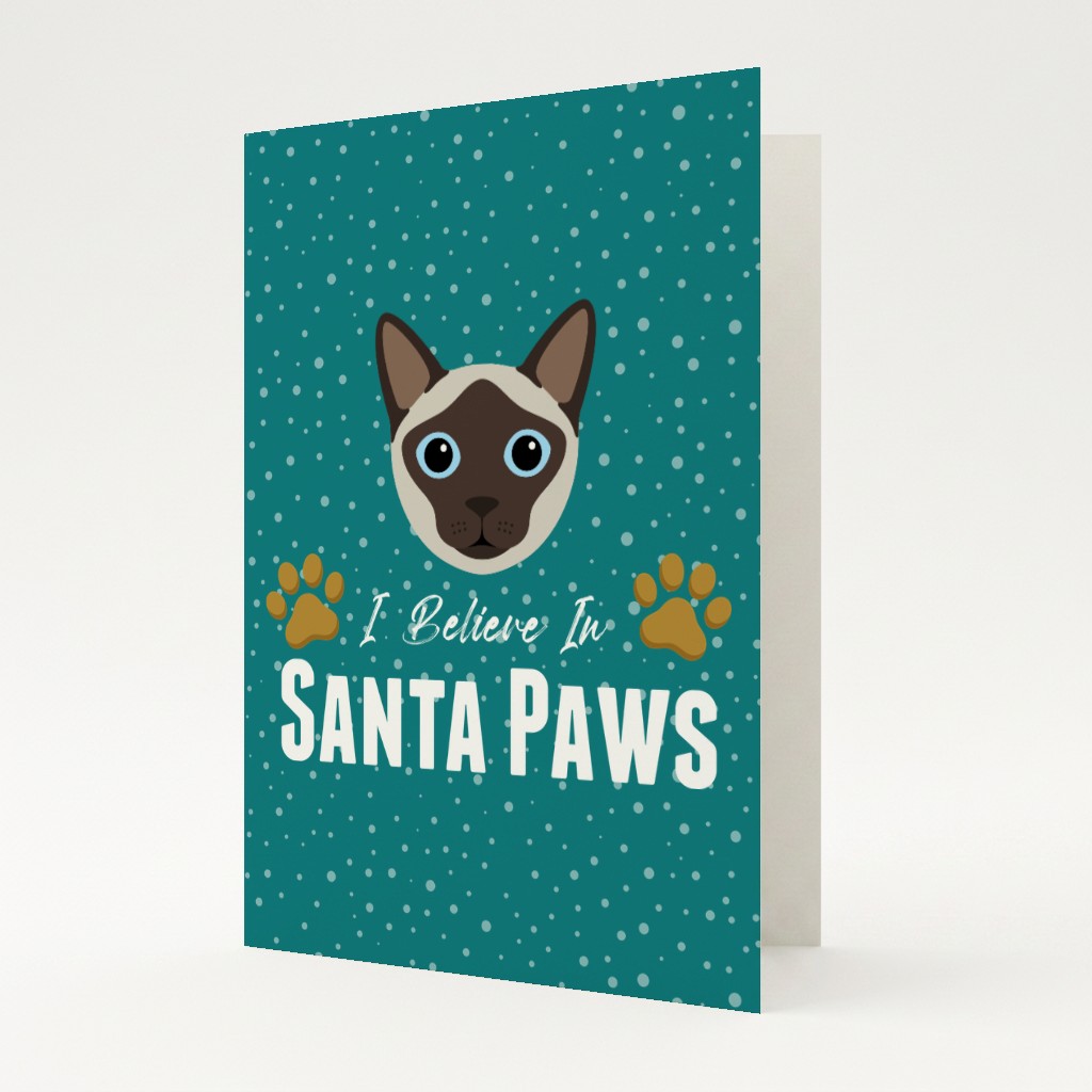 I Believe In Santa Paws: Personalised {breedFullName} Card