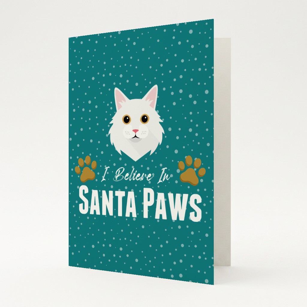 I Believe In Santa Paws: Personalised {breedFullName} Card