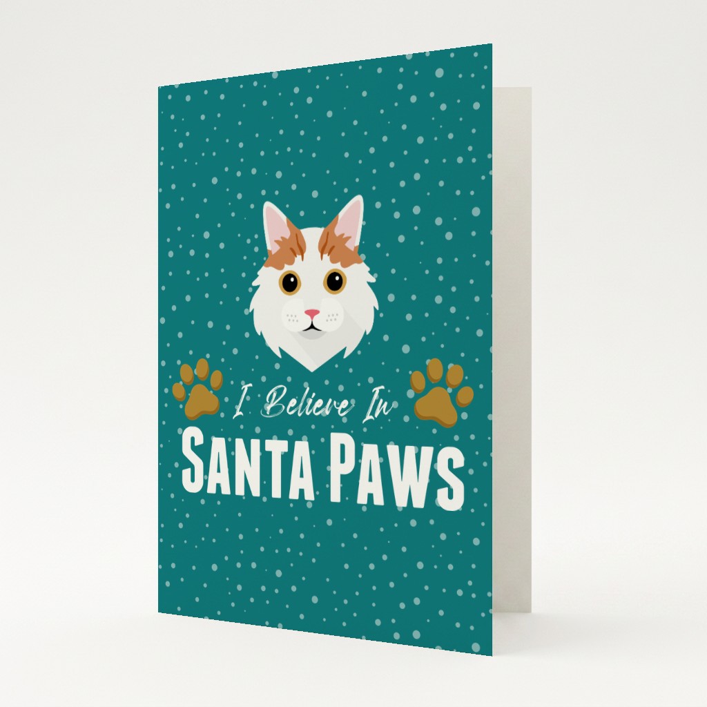 I Believe In Santa Paws: Personalised {breedFullName} Card