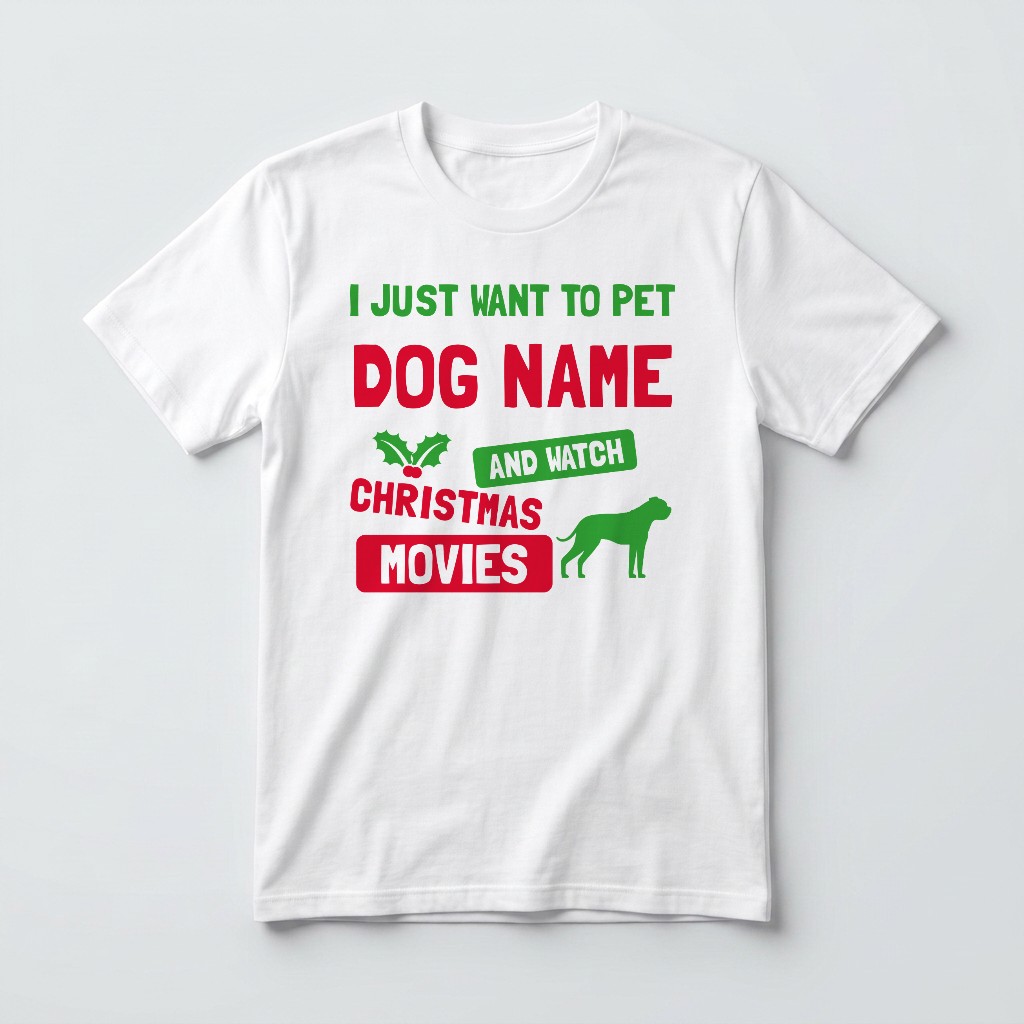 Watch Christmas Movies: Personalised {breedFullName} T-Shirt