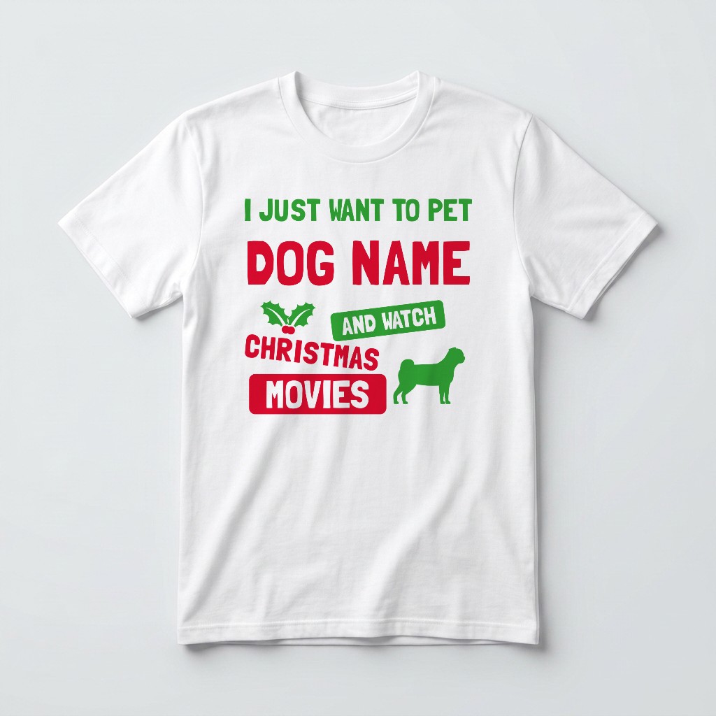 Watch Christmas Movies: Personalised {breedFullName} T-Shirt