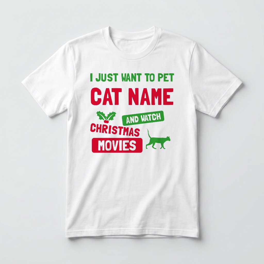 Watch Christmas Movies: Personalised {breedFullName} T-Shirt