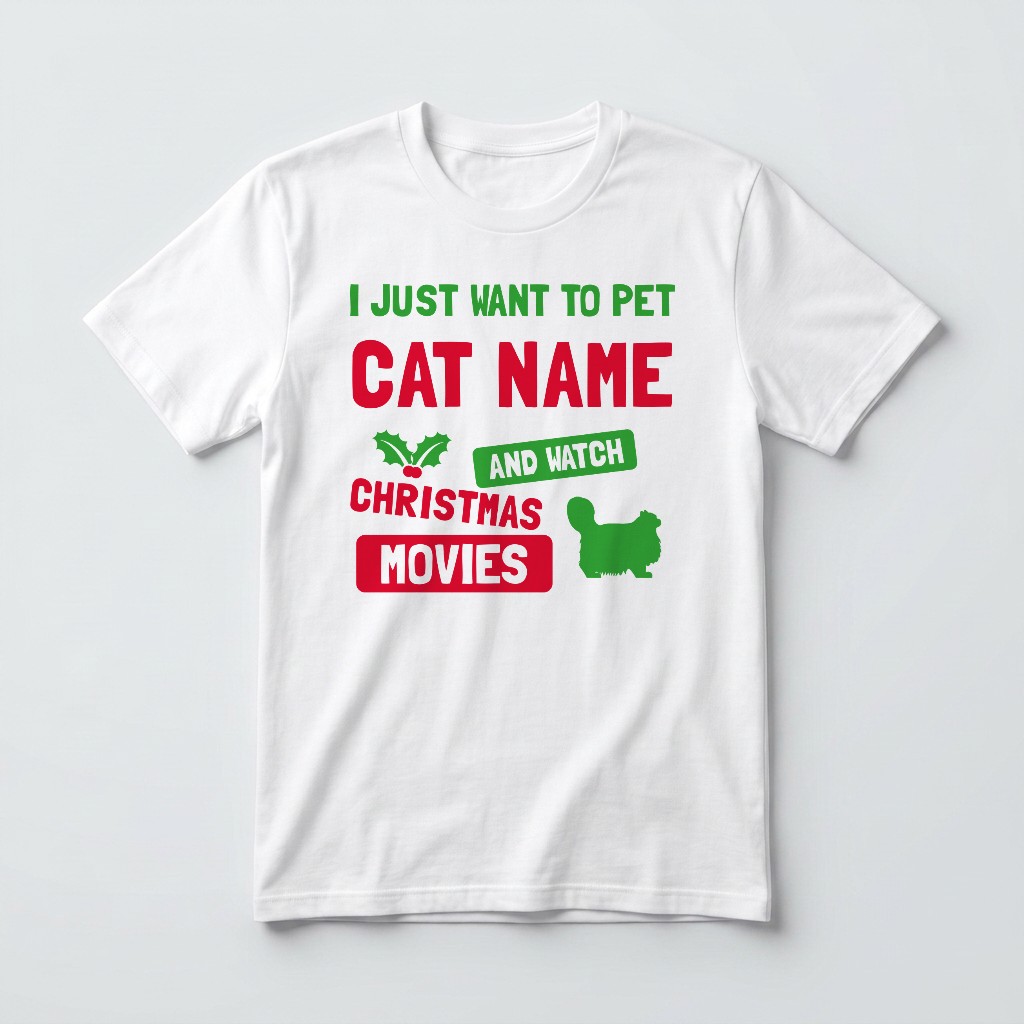 Watch Christmas Movies: Personalised {breedFullName} T-Shirt