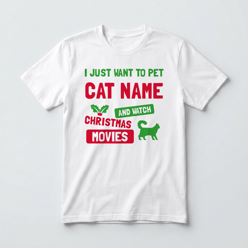 Watch Christmas Movies: Personalised {breedFullName} T-Shirt