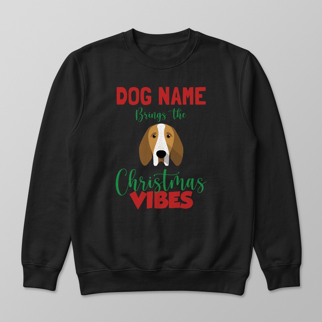 Christmas Vibes: Personalised {breedFullName} Sweatshirt