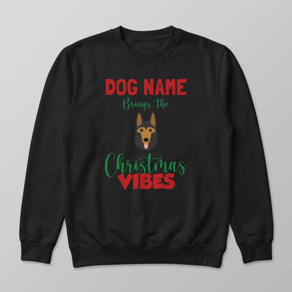 Christmas Vibes: Personalised {breedFullName} Sweatshirt