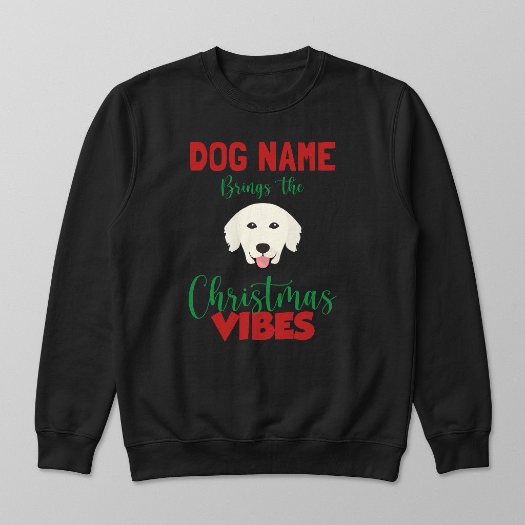 Christmas Vibes: Personalised {breedFullName} Sweatshirt