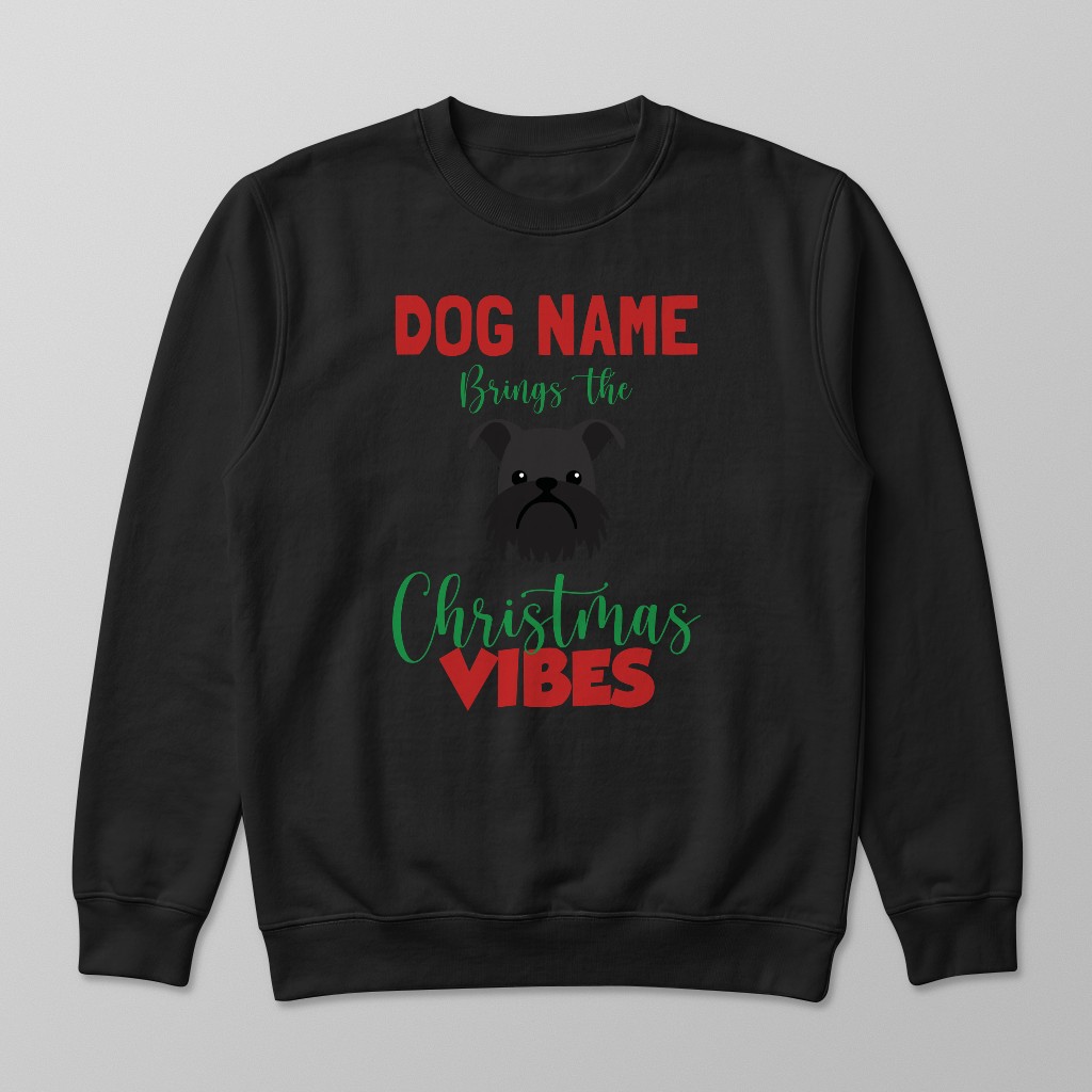 Christmas Vibes: Personalised {breedFullName} Sweatshirt
