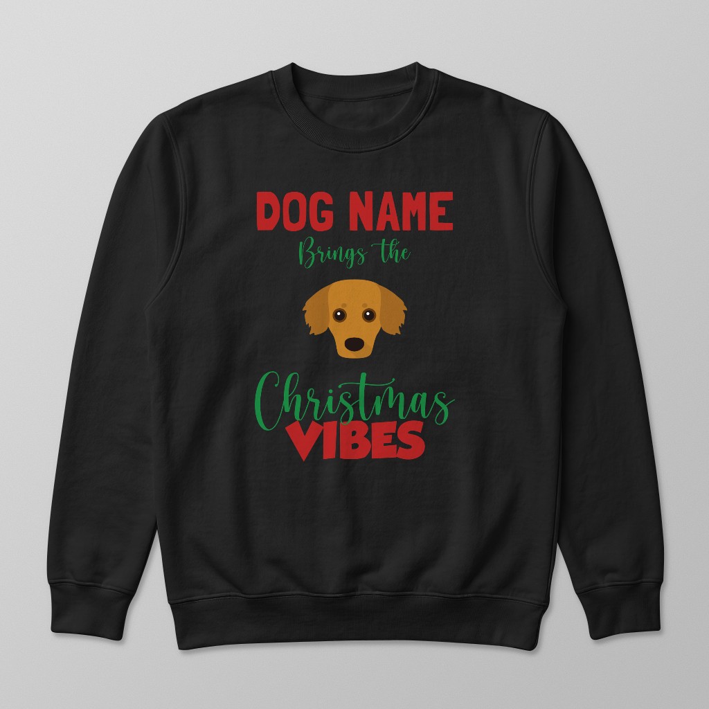Christmas Vibes: Personalised {breedFullName} Sweatshirt