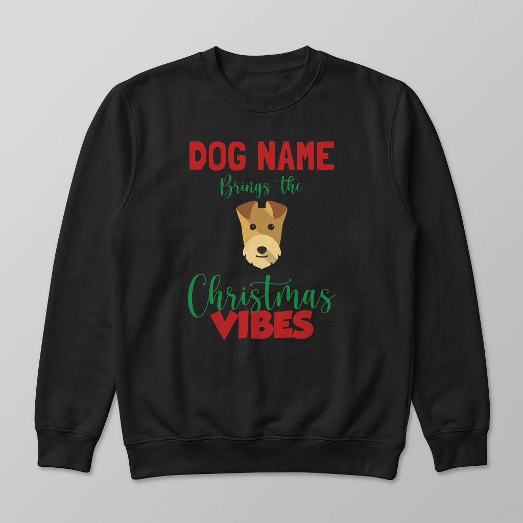 Christmas Vibes: Personalised {breedFullName} Sweatshirt