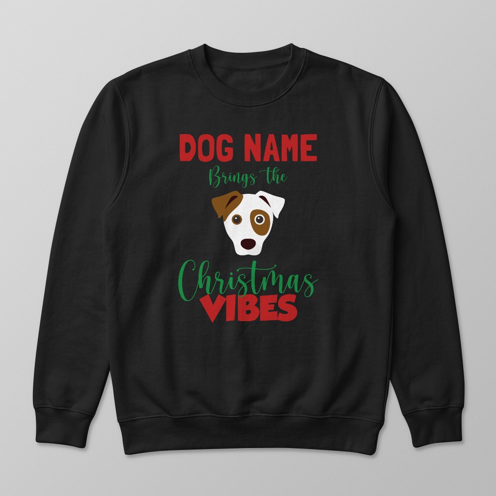 Christmas Vibes: Personalised {breedFullName} Sweatshirt
