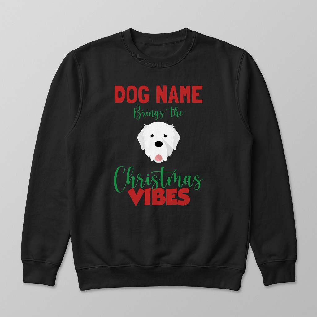 Christmas Vibes: Personalised {breedFullName} Sweatshirt