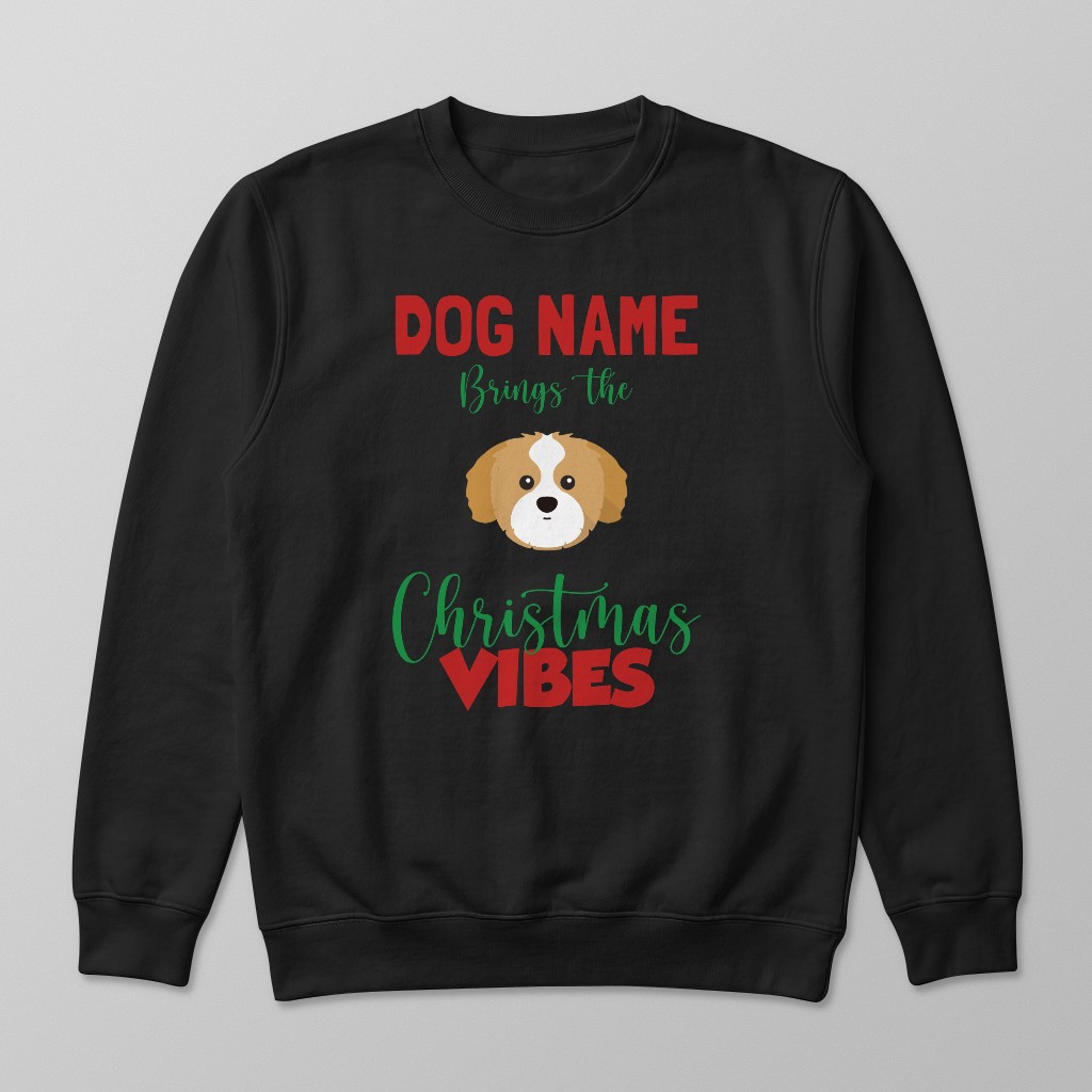 Christmas Vibes: Personalised {breedFullName} Sweatshirt