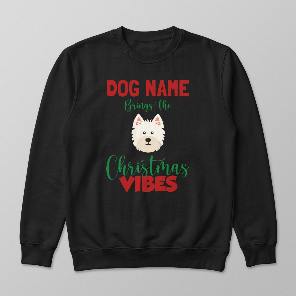 Christmas Vibes: Personalised {breedFullName} Sweatshirt