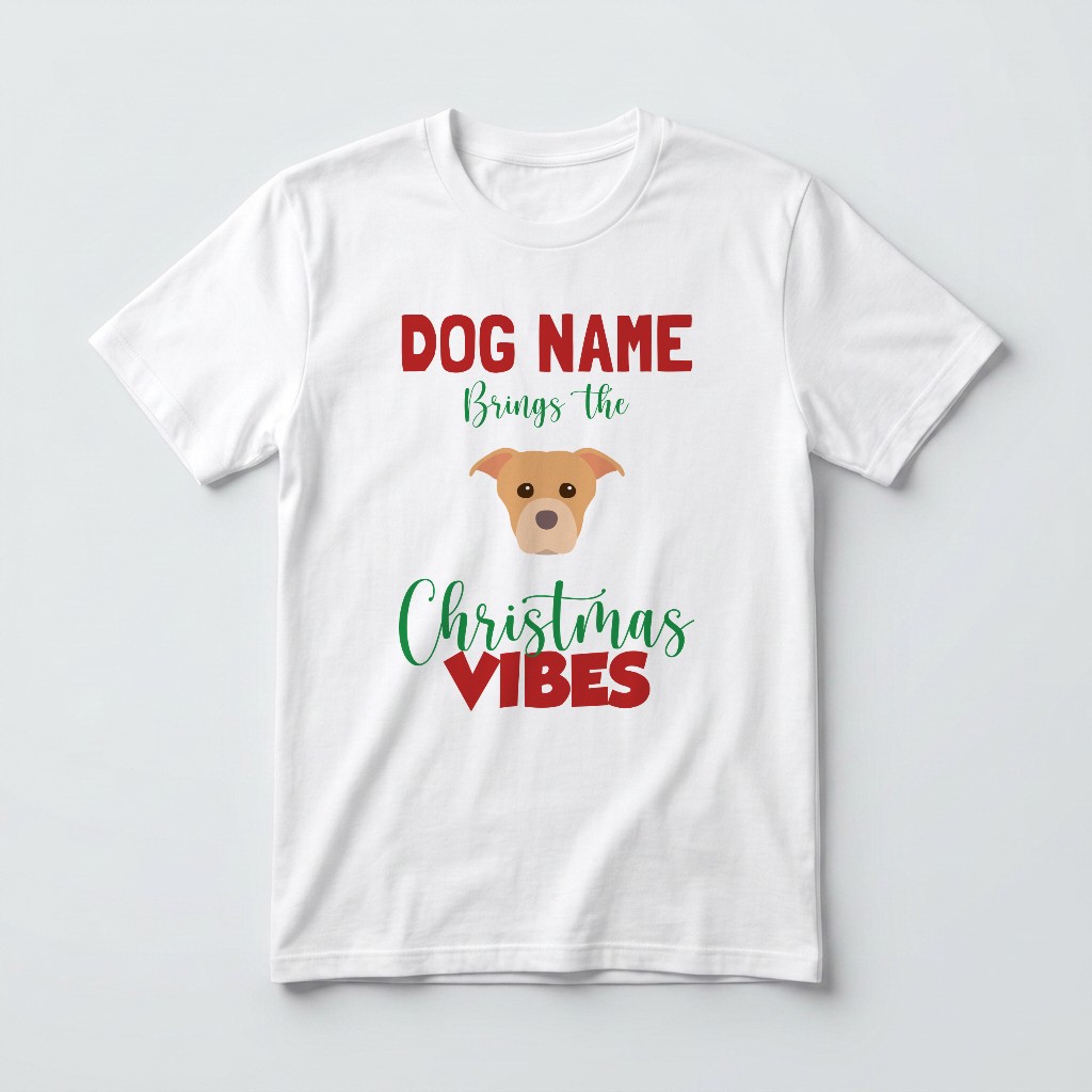 Christmas Vibes: Personalised {breedFullName} T-Shirt