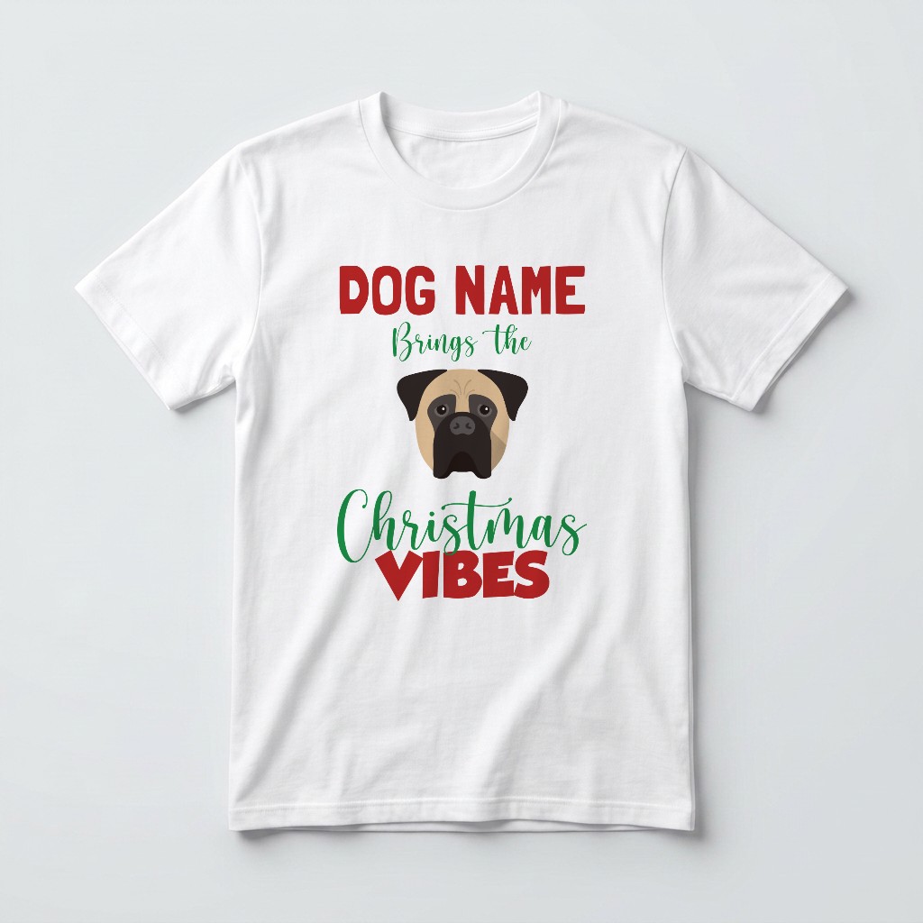 Christmas Vibes: Personalised {breedFullName} T-Shirt