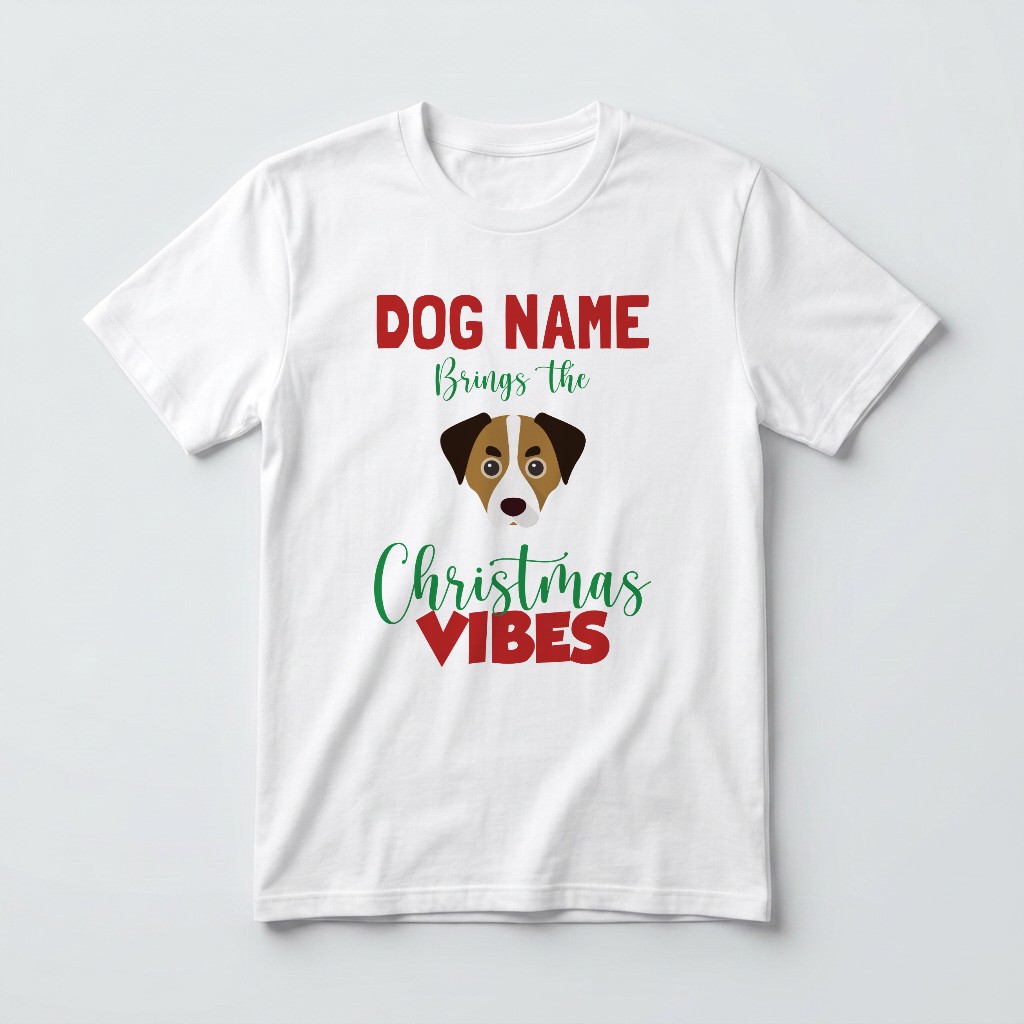 Christmas Vibes: Personalized {breedFullName} T-Shirt