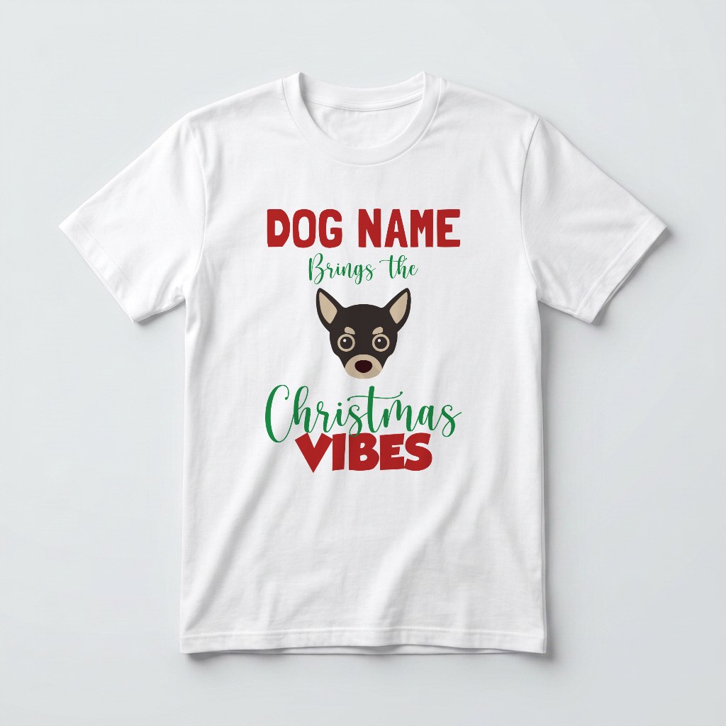 Christmas Vibes: Personalised {breedFullName} T-Shirt