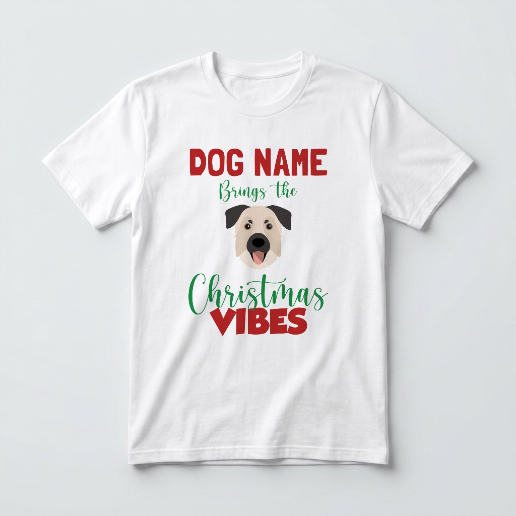 Christmas Vibes: Personalised {breedFullName} T-Shirt