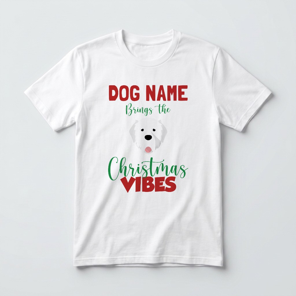 Christmas Vibes: Personalised {breedFullName} T-Shirt