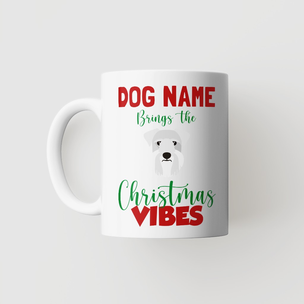 Christmas Vibes: Personalised {breedFullName} Mug